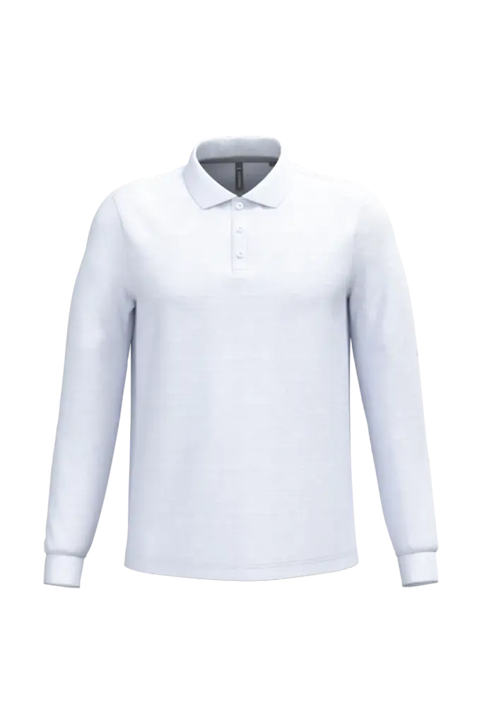 PS_K243_WHITE - Hidalgo-werbeartikel Polo lange mouwen, white — productfoto 69