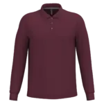 PS_K243_WINE - Hidalgo-werbeartikel Polo lange mouwen, wine — productfoto 72