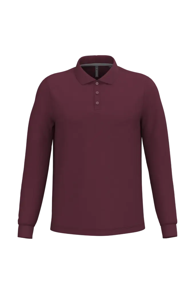 PS_K243_WINE - Hidalgo-werbeartikel Polo lange mouwen, wine — productfoto 72