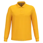 PS_K243_YELLOW - Hidalgo-werbeartikel Polo lange mouwen, yellow — productfoto 75