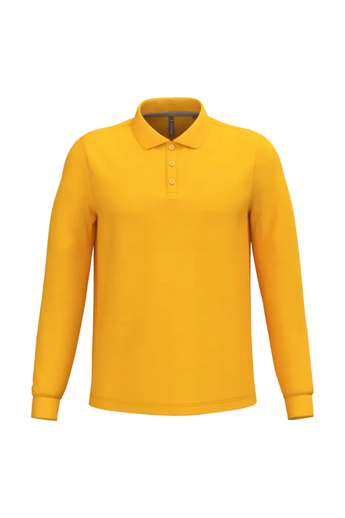PS_K243_YELLOW - Hidalgo-werbeartikel Polo lange mouwen, yellow — productfoto 75