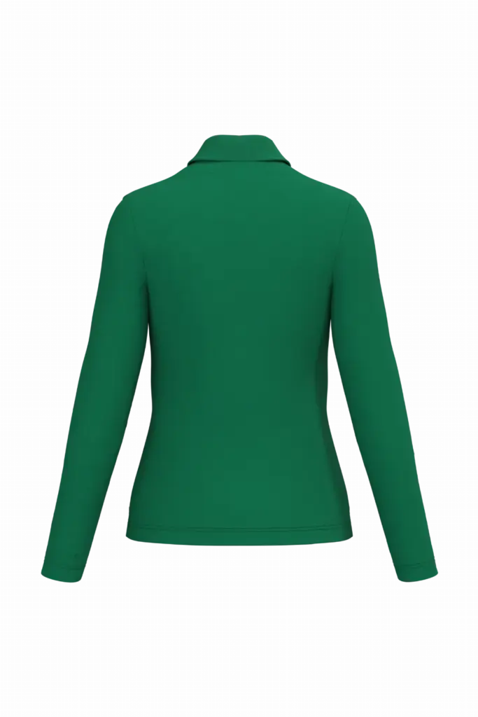 Damespolo lange mouwen, kelly green — productfoto 30