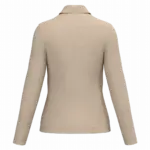Damespolo lange mouwen, light sand — productfoto 36
