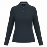 Damespolo lange mouwen, navy — productfoto 41