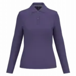Damespolo lange mouwen, purple — productfoto 50