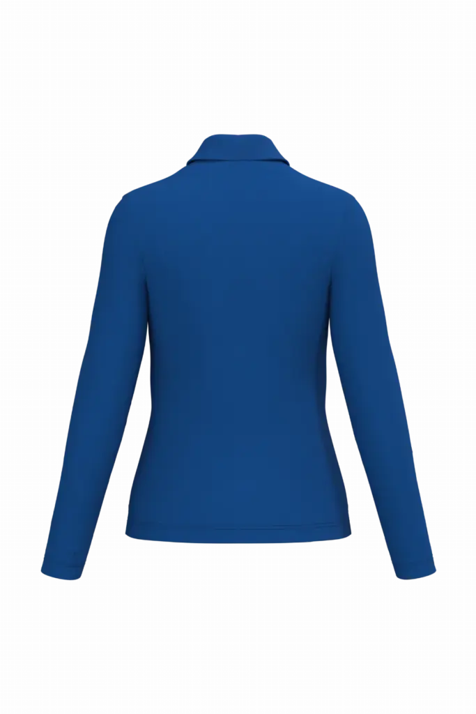 Damespolo lange mouwen, royal blue — productfoto 57