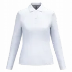 Damespolo lange mouwen, white — productfoto 65