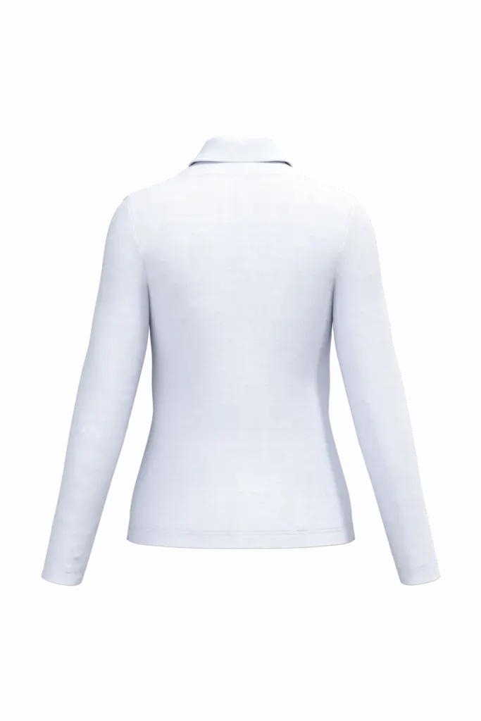 Damespolo lange mouwen, white — productfoto 66