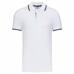 PS_K245_WHITE-NAVY - Hidalgo-werbeartikel Polo korte mouwen — productfoto 23