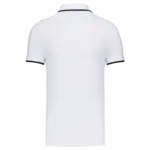 PS_K245-B_WHITE-NAVY - Hidalgo-werbeartikel Polo korte mouwen — productfoto 24