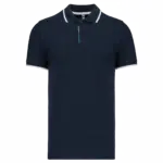 PS_K245_NAVY-WHITE-LIGHTTURQUOISE - Hidalgo-werbeartikel Polo korte mouwen, navy / white / light turquoise — productfoto 17