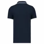 PS_K245-B_NAVY-WHITE-LIGHTTURQUOISE - Hidalgo-werbeartikel Polo korte mouwen, navy / white / light turquoise — productfoto 18