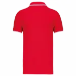 PS_K245-B_RED-WHITE-NAVY - Hidalgo-werbeartikel Polo korte mouwen, red / white / navy — productfoto 21
