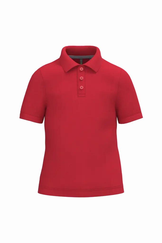 PS_K249_RED - Hidalgo-werbeartikel Kinderpolo korte mouwen — productfoto 24