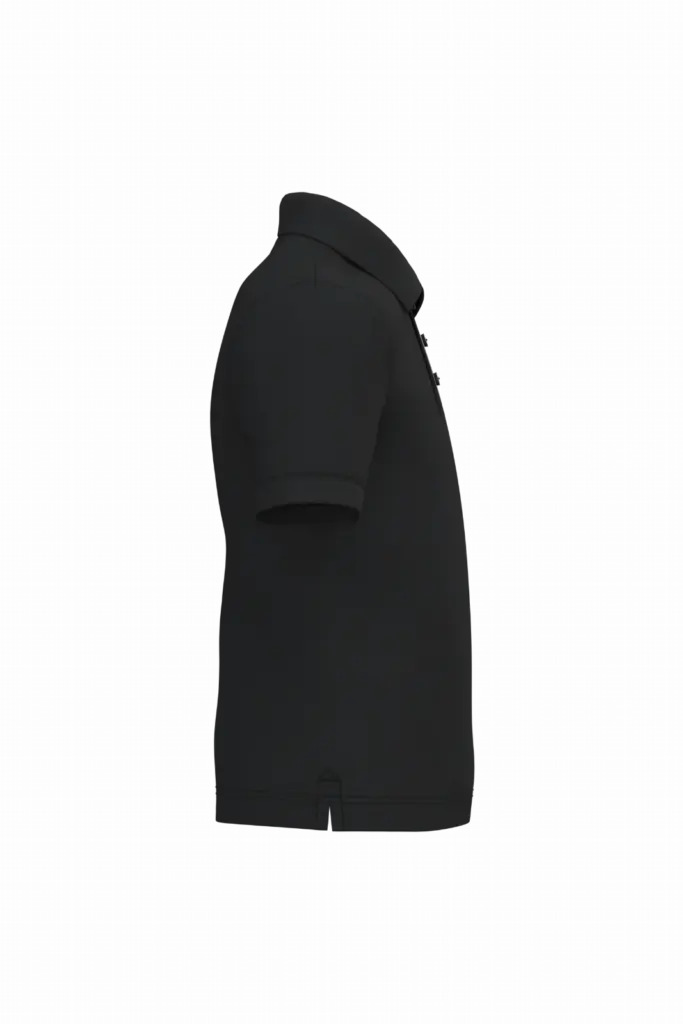 PS_K249-S_BLACK - Hidalgo-werbeartikel Kinderpolo korte mouwen, black — productfoto 17