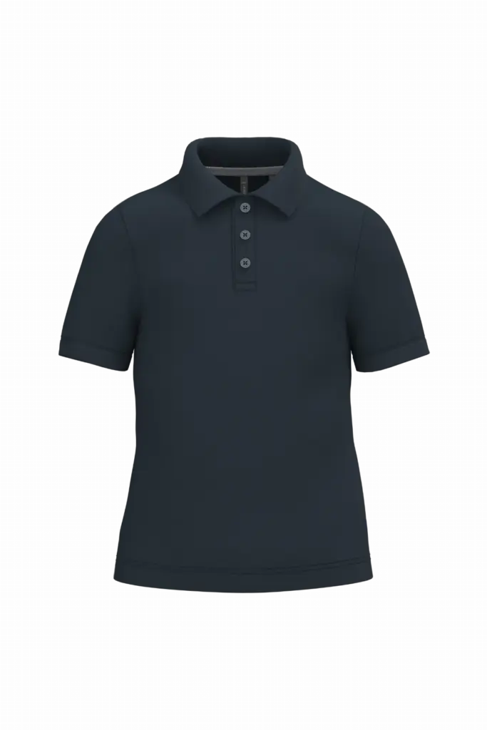 PS_K249_NAVY - Hidalgo-werbeartikel Kinderpolo korte mouwen, navy — productfoto 21