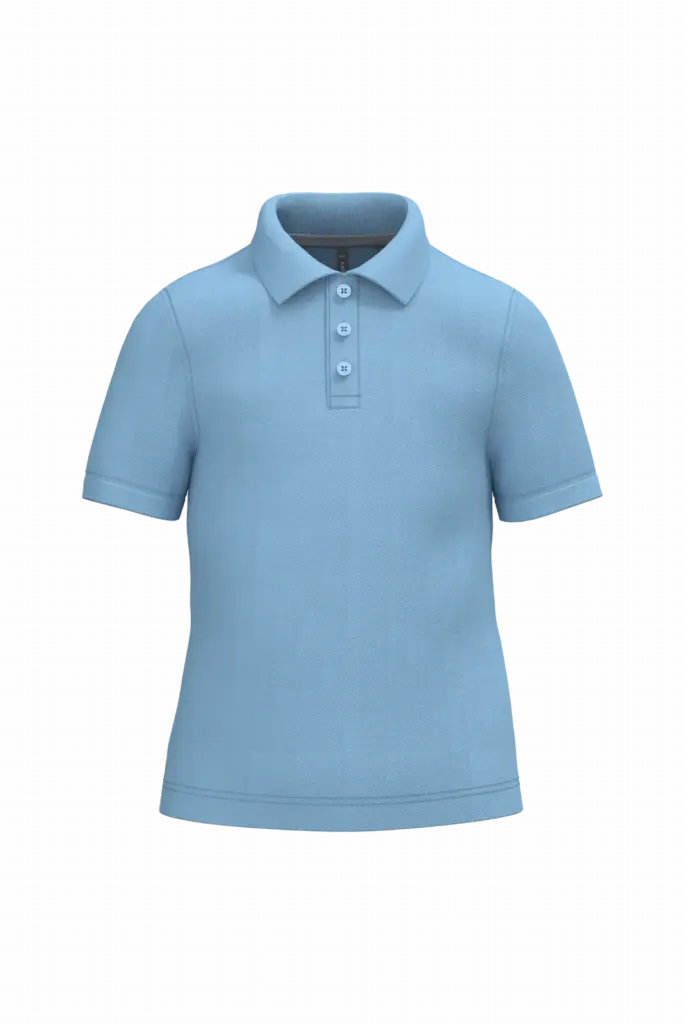 PS_K249_SKYBLUE - Hidalgo-werbeartikel Kinderpolo korte mouwen, sky blue — productfoto 30
