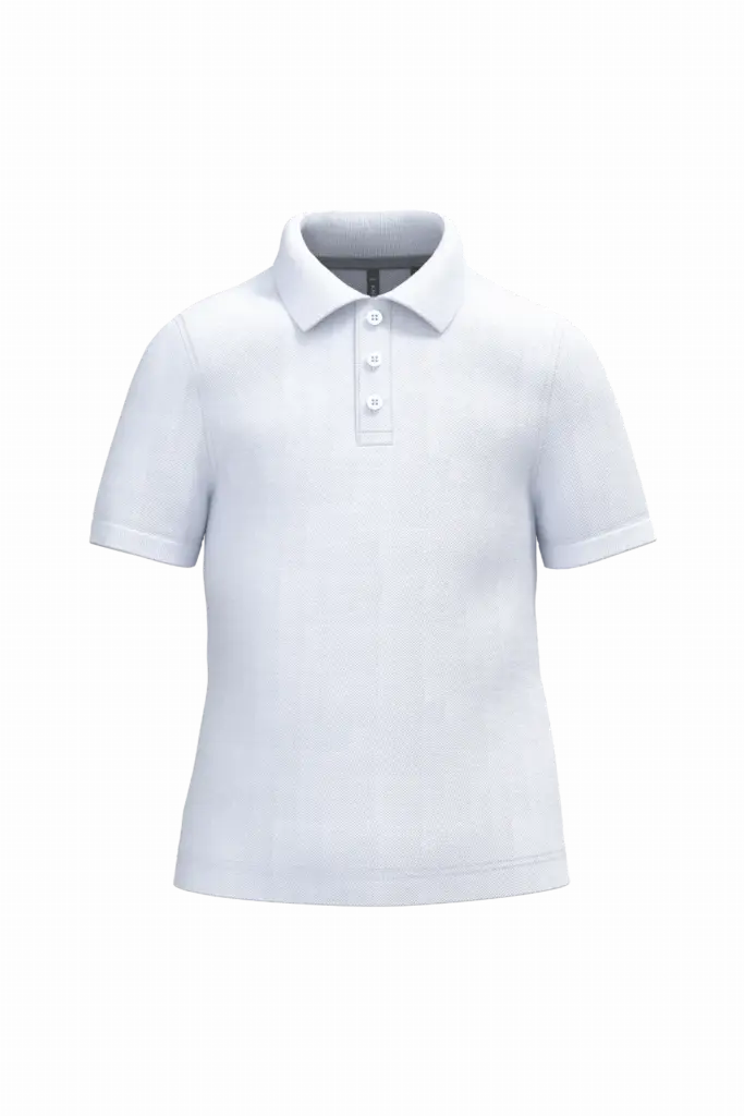 PS_K249_WHITE - Hidalgo-werbeartikel Kinderpolo korte mouwen, white — productfoto 33