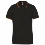 PS_K250_BLACK-RED-YELLOW - Hidalgo-werbeartikel Polo korte mouwen, black / red / yellow — productfoto 21