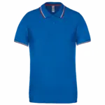 PS_K250_LIGHTROYALBLUE-RED-WHITE - Hidalgo-werbeartikel Polo korte mouwen, light royal blue / red / white — productfoto 27