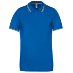 PS_K250_LIGHTROYALBLUE-YELLOW-WHITE - Hidalgo-werbeartikel Polo korte mouwen, light royal blue/yellow/white — productfoto 30