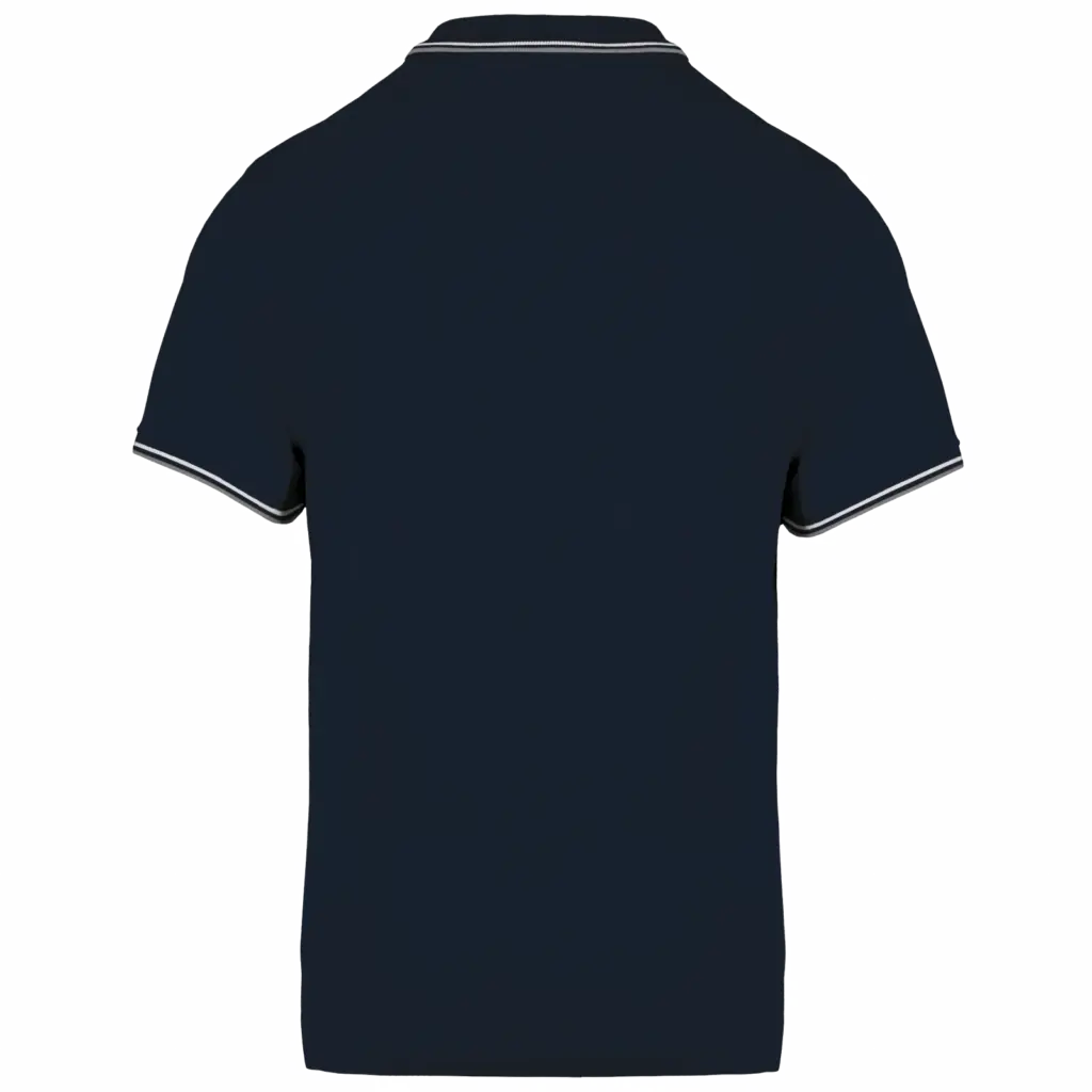 PS_K250-B_NAVY-LIGHTGREY-WHITE - Hidalgo-werbeartikel Polo korte mouwen, navy / light grey / white — productfoto 34