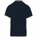 PS_K250-B_NAVY-LIGHTGREY-WHITE - Hidalgo-werbeartikel Polo korte mouwen, navy / light grey / white — productfoto 34