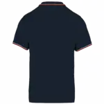 PS_K250-B_NAVY-RED-WHITE - Hidalgo-werbeartikel Polo korte mouwen, navy / red / white — productfoto 37