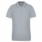 PS_K250_OXFORDGREY-NAVY-WHITE - Hidalgo-werbeartikel Polo korte mouwen, oxford grey / navy / white — productfoto 42