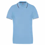 PS_K250_SKYBLUE-NAVY-WHITE - Hidalgo-werbeartikel Polo korte mouwen, sky blue / navy / white — productfoto 48