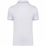 PS_K250-B_WHITE-SKYBLUE-LIGHTGREY - Hidalgo-werbeartikel Polo korte mouwen, white / sky blue / light grey — productfoto 58