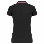 Damespolo korte mouwen, black / red / white — productfoto 40