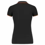 Damespolo korte mouwen, black / red / yellow — productfoto 55