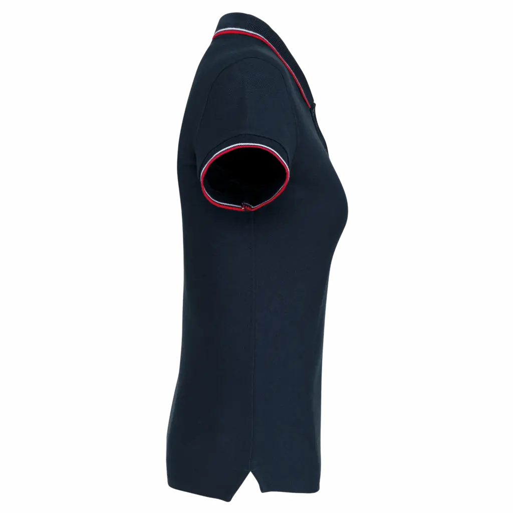 Damespolo korte mouwen, navy / red / white — productfoto 162