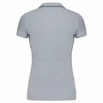 Damespolo korte mouwen, oxford grey / navy / white — productfoto 184
