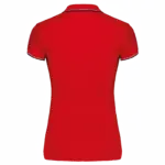 Damespolo korte mouwen, red / navy / white — productfoto 199