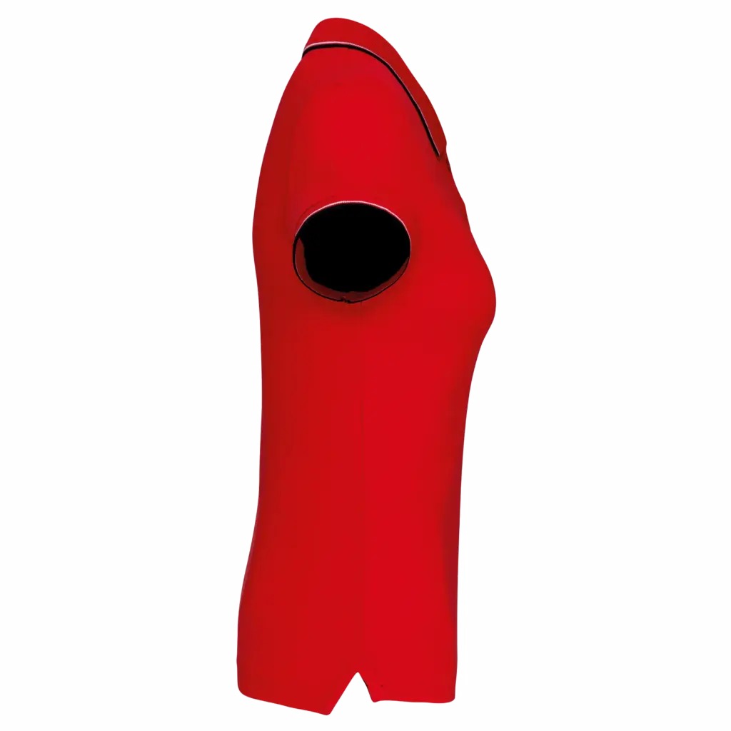 Damespolo korte mouwen, red / navy / white — productfoto 204