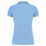 Damespolo korte mouwen, sky blue / navy / white — productfoto 232