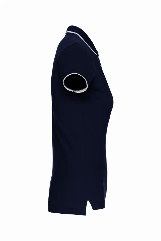 Damespolo korte mouwen, navy / white / red — productfoto 11