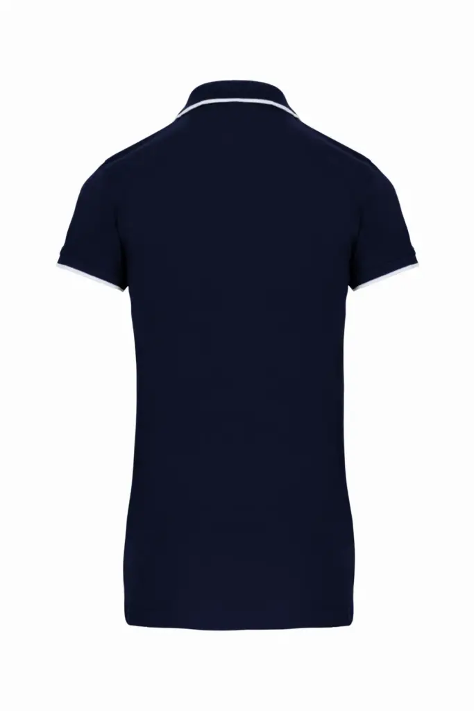 Damespolo korte mouwen, navy / white / red — productfoto 13