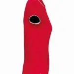 Damespolo korte mouwen, red / white / navy — productfoto 14