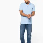 Piqué-herenpolo korte mouwen — productfoto 3