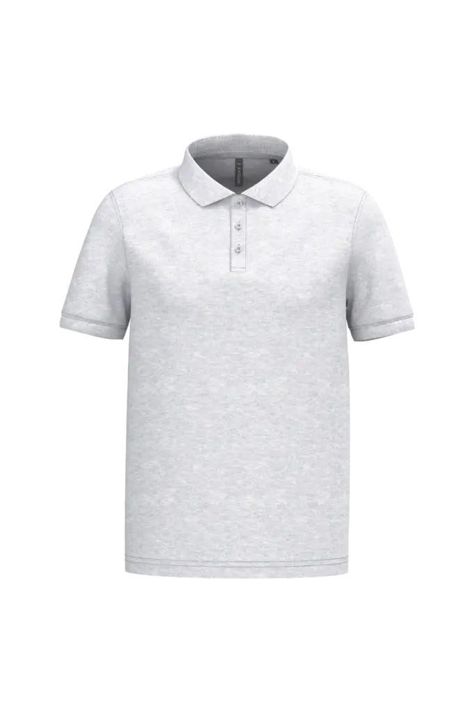 PS_K254-2_ASHHEATHER - Hidalgo-werbeartikel Piqué-herenpolo korte mouwen, ash heather — productfoto 9