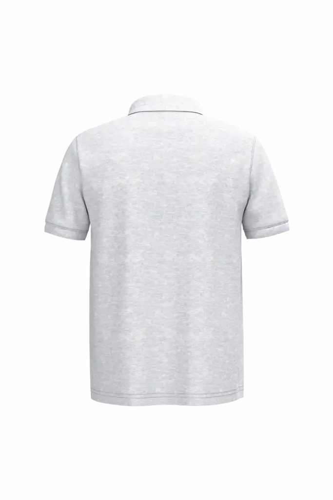 PS_K254-B-2_ASHHEATHER - Hidalgo-werbeartikel Piqué-herenpolo korte mouwen, ash heather — productfoto 10