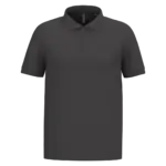 PS_K254-2_DARKGREY - Hidalgo-werbeartikel Piqué-herenpolo korte mouwen, dark grey — productfoto 18