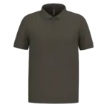 PS_K254-2_DARKKHAKI - Hidalgo-werbeartikel Piqué-herenpolo korte mouwen, dark khaki — productfoto 21
