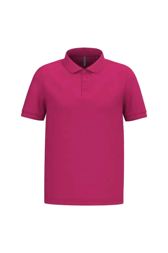 PS_K254-2_FUCHSIA - Hidalgo-werbeartikel Piqué-herenpolo korte mouwen, fuchsia — productfoto 30