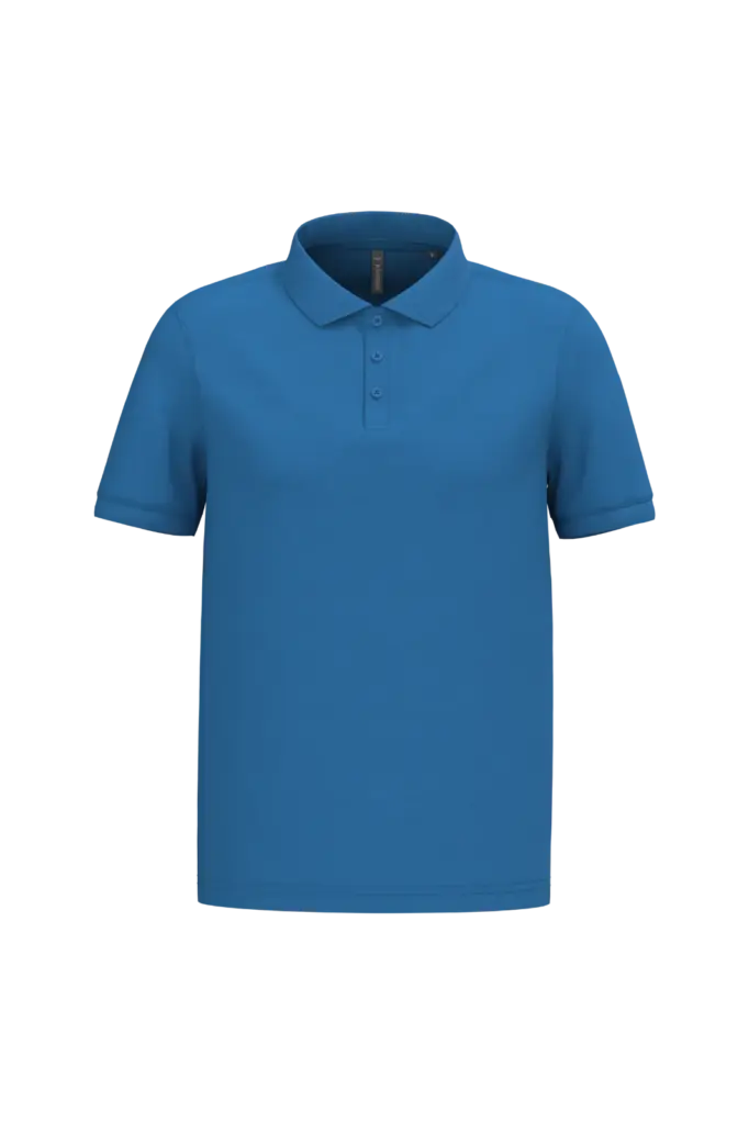 PS_K254-2_LIGHTROYALBLUE - Hidalgo-werbeartikel Piqué-herenpolo korte mouwen, light royal blue — productfoto 36