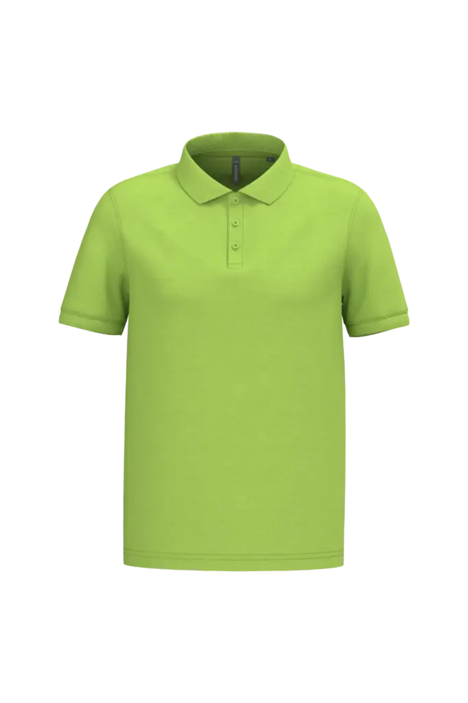 PS_K254-2_LIME - Hidalgo-werbeartikel Piqué-herenpolo korte mouwen, lime — productfoto 42
