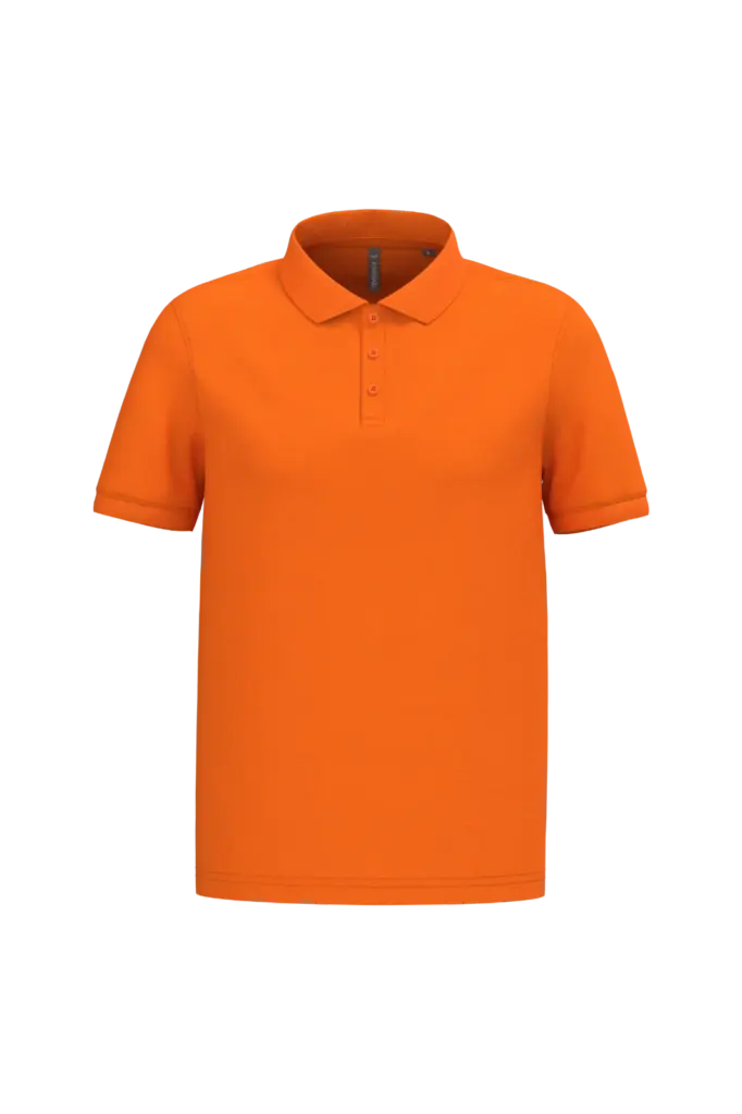 PS_K254-2_ORANGE - Hidalgo-werbeartikel Piqué-herenpolo korte mouwen, orange — productfoto 48